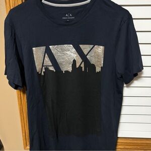 Navy Armani Exchange T-Shirt (M)